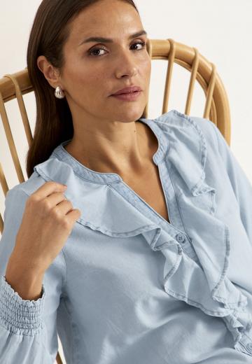 Джинсовая блузка