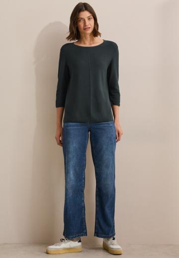 Пуловер с рукавом три четверти