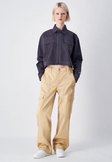 Брюки с накладными карманами