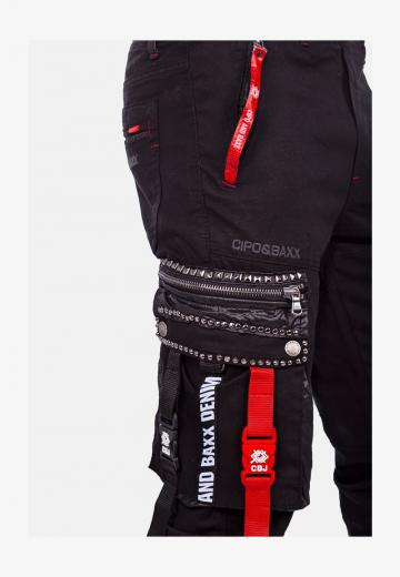 Брюки с накладными карманами