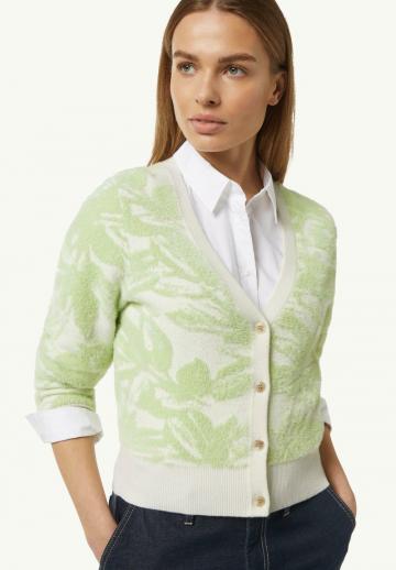 Жаккардовая вязаная кофта