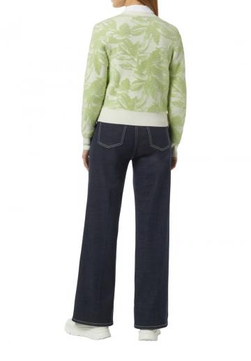 Жаккардовая вязаная кофта