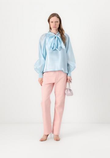 Атласная блузка