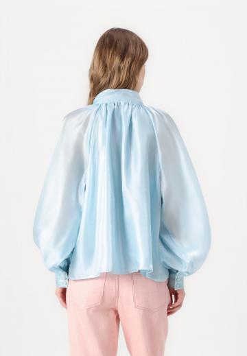 Атласная блузка