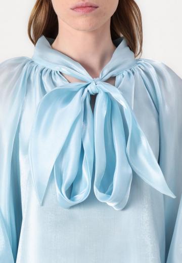 Атласная блузка