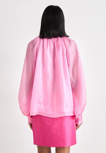 Атласная блузка
