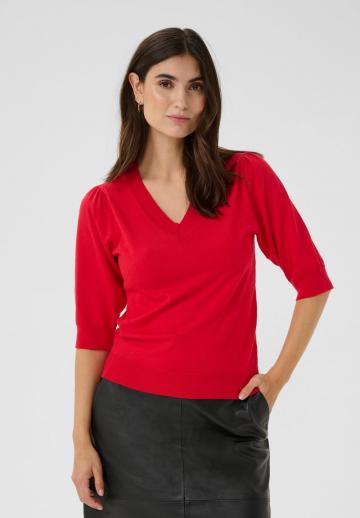 Пуловер с коротким рукавом