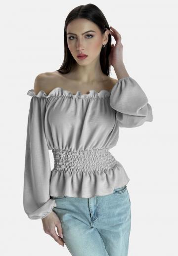 Атласная блузка