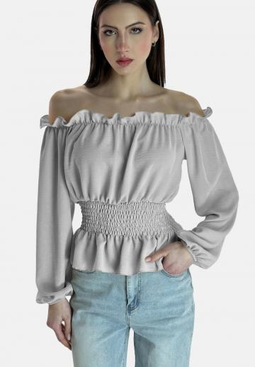 Атласная блузка