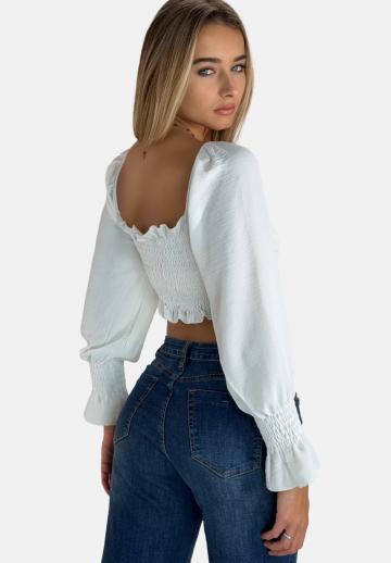 Атласная блузка