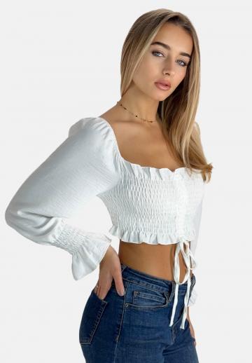 Атласная блузка