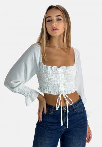 Атласная блузка