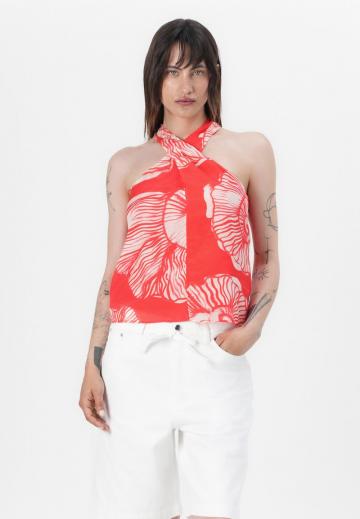 Блузка без рукавов