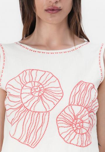 Блузка без рукавов