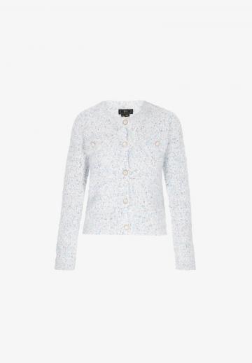 Жаккардовая вязаная кофта