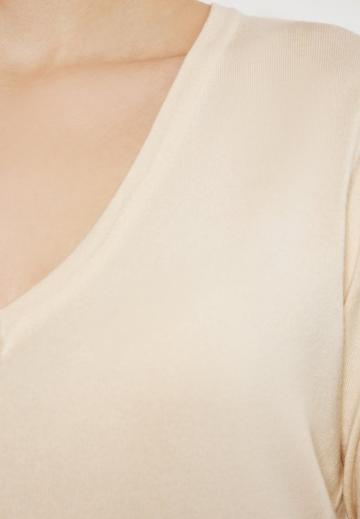 Пуловер с рукавом три четверти