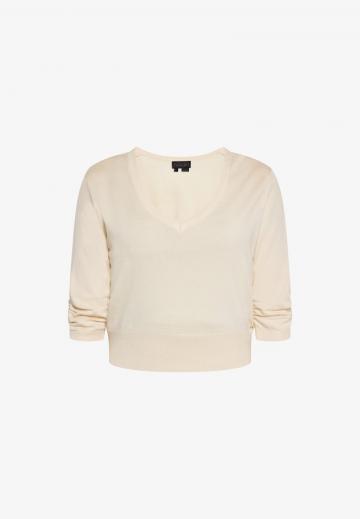 Пуловер с рукавом три четверти