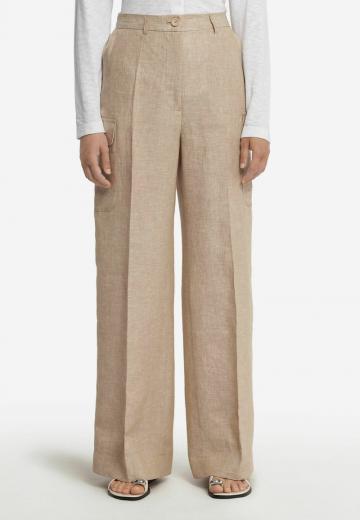 Брюки с накладными карманами