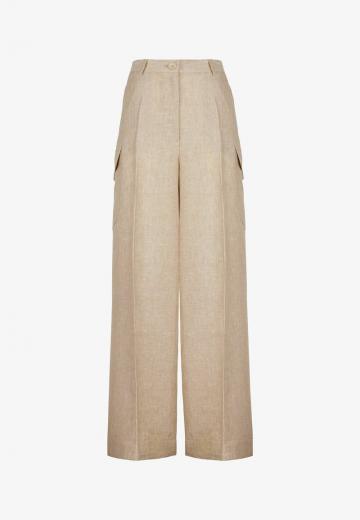 Брюки с накладными карманами