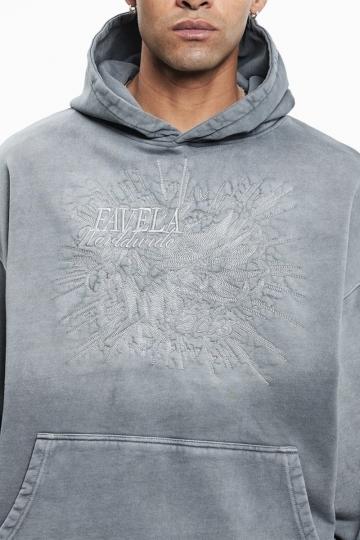 Пуловер с капюшоном