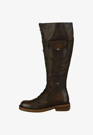 Сапоги на шнуровке