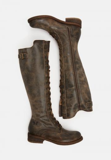 Сапоги на шнуровке