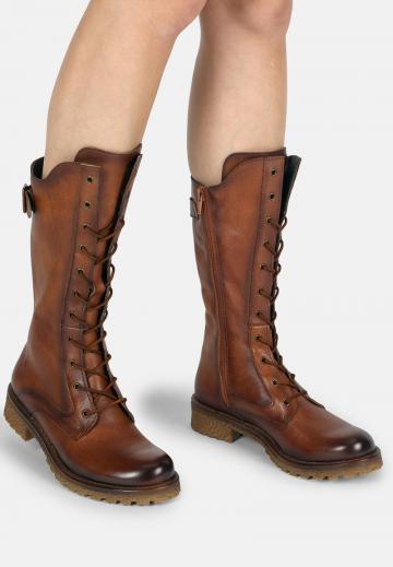 Сапоги на шнуровке