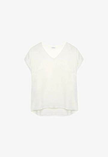 Атласная блузка