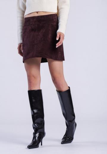 Кожаная юбка