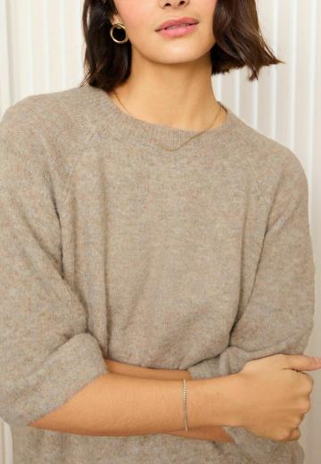 Пуловер с коротким рукавом