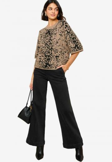 Пуловер с коротким рукавом