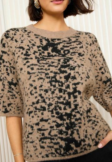 Пуловер с коротким рукавом