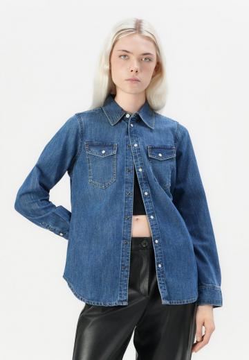 Джинсовая блузка