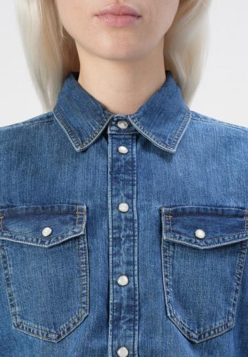 Джинсовая блузка