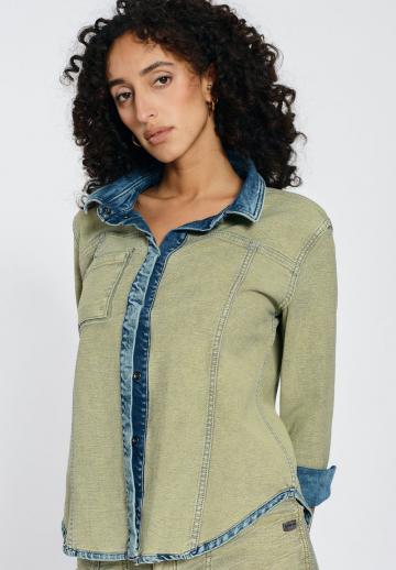 Джинсовая блузка