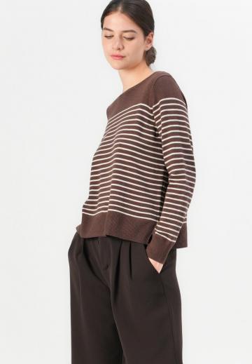 Пуловер в полоску