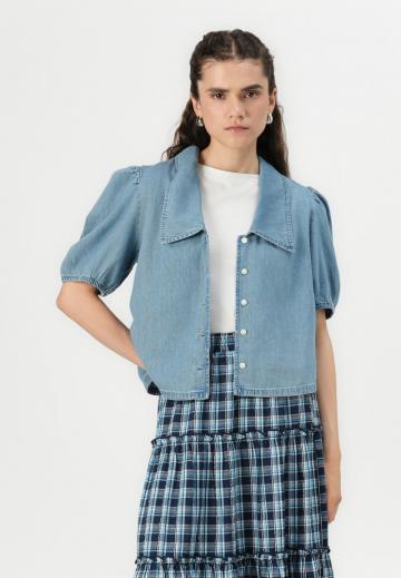 Джинсовая блузка