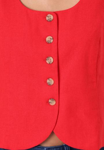 Джинсовая жилетка