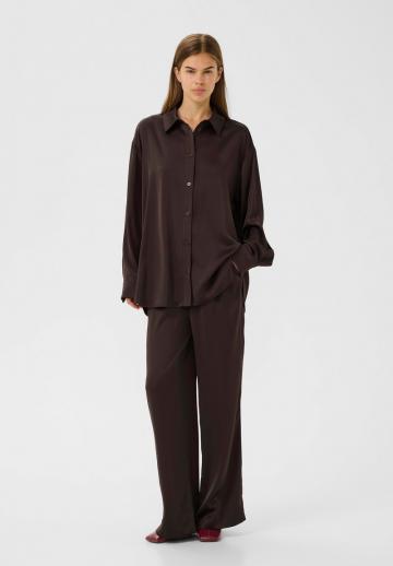 Атласная блузка