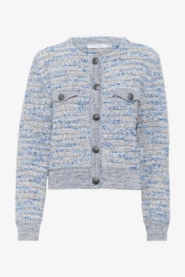 Жаккардовая вязаная кофта