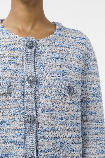 Жаккардовая вязаная кофта