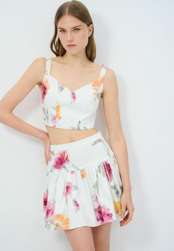 Юбка с воланами