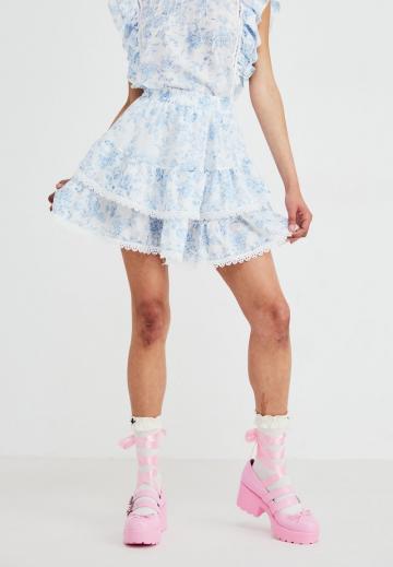 Юбка с воланами