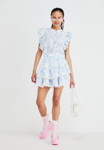 Юбка с воланами