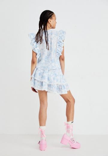 Юбка с воланами