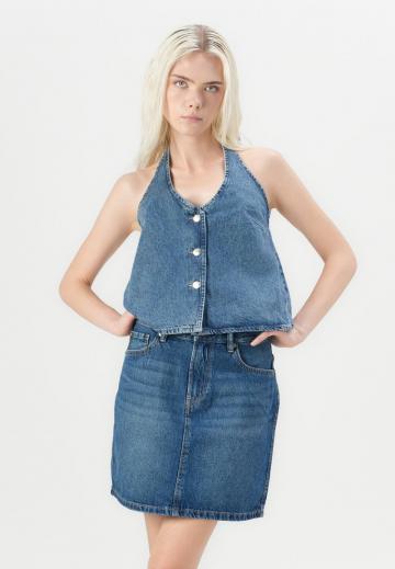 Джинсовая жилетка