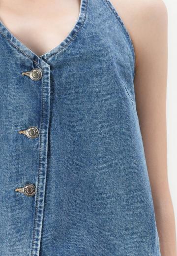 Джинсовая жилетка