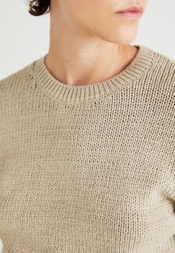 Пуловер с коротким рукавом