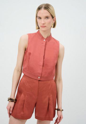 Блузка без рукавов