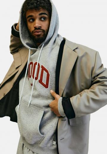 Пуловер с капюшоном